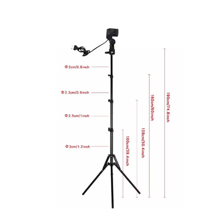 Tripod for installing E27 bulbs