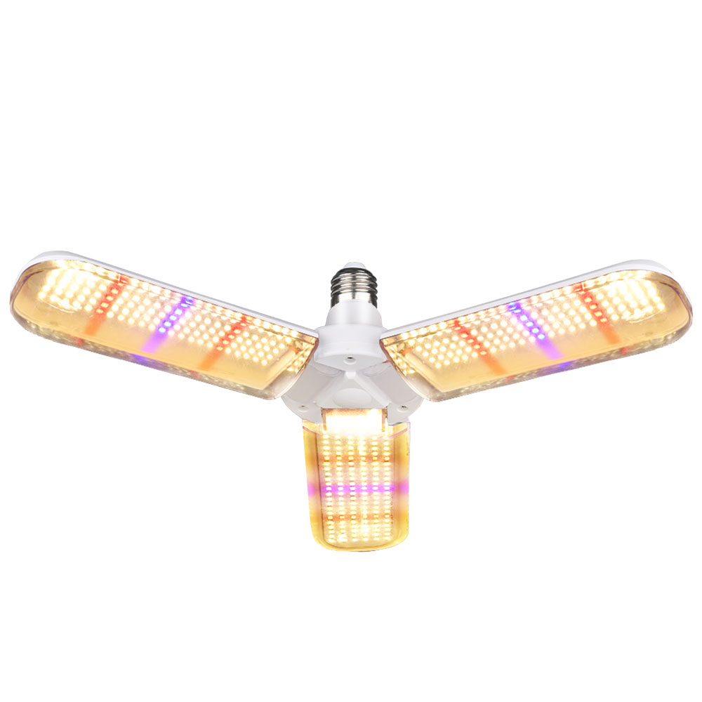 150W 414 LED grow lamp foldable three-leaf ZW0271